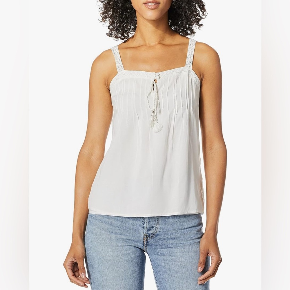 Paige Naima cami white blouse size large